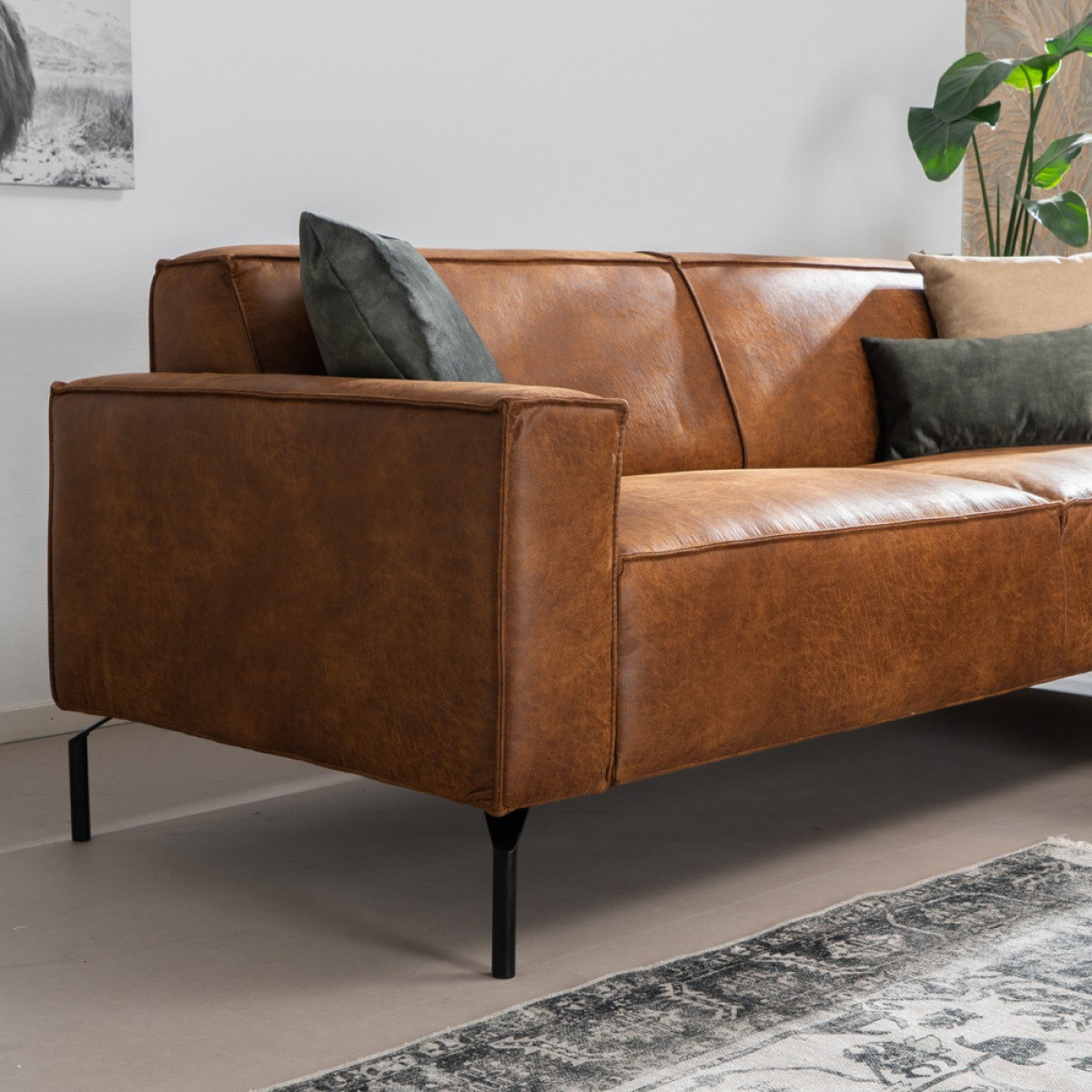 Ecksofa Diora Cognac