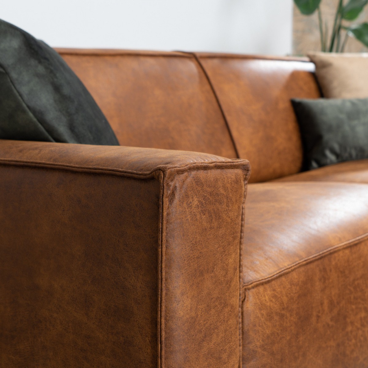 Ecksofa Diora Cognac