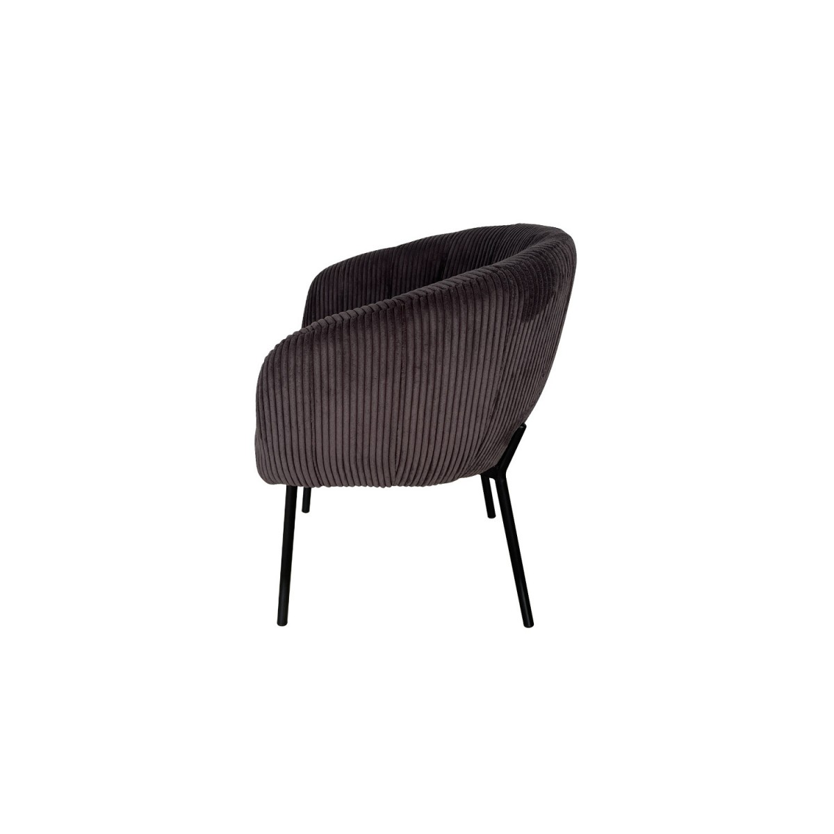 Chaise Restaurant Cafe  Bar Et Horeca - NORA COLDUROY GRIS