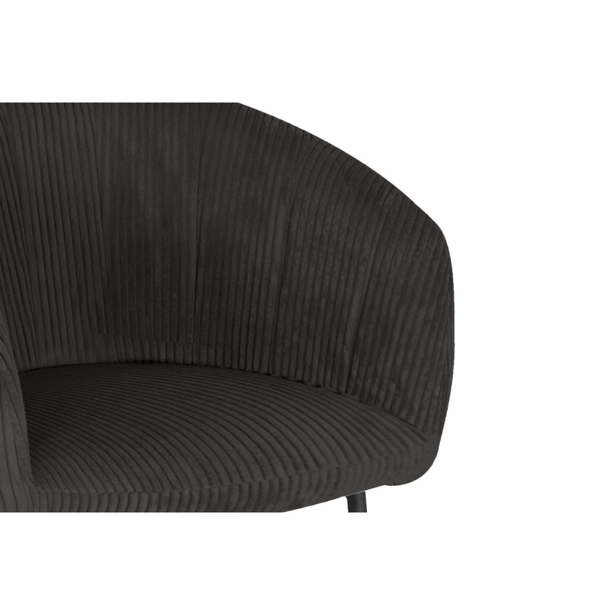 Chaise Restaurant Cafe  Bar Et Horeca - NORA COLDUROY GRIS
