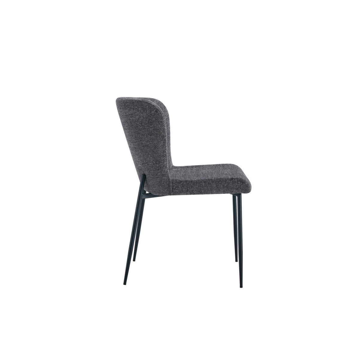 Chaise Restaurant Cafe Bar Et Horeca - Sahra Tissus Gris Foncé Chaise Restaurant Cafe Bar Et Horeca - Sahra Tissus Gris Foncé
