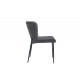 Chaise Restaurant Cafe Bar Et Horeca - Sahra Tissus Gris Foncé Chaise Restaurant Cafe Bar Et Horeca - Sahra Tissus Gris Foncé