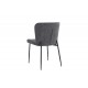 Chaise Restaurant Cafe Bar Et Horeca - Sahra Tissus Gris Foncé Chaise Restaurant Cafe Bar Et Horeca - Sahra Tissus Gris Foncé