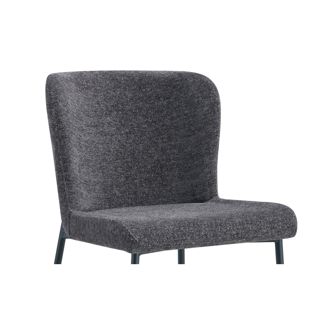Chaise Restaurant Cafe Bar Et Horeca - Sahra Tissus Gris Foncé Chaise Restaurant Cafe Bar Et Horeca - Sahra Tissus Gris Foncé