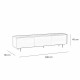 Meuble TV Avento Noir / Chêne Natural 180 cm