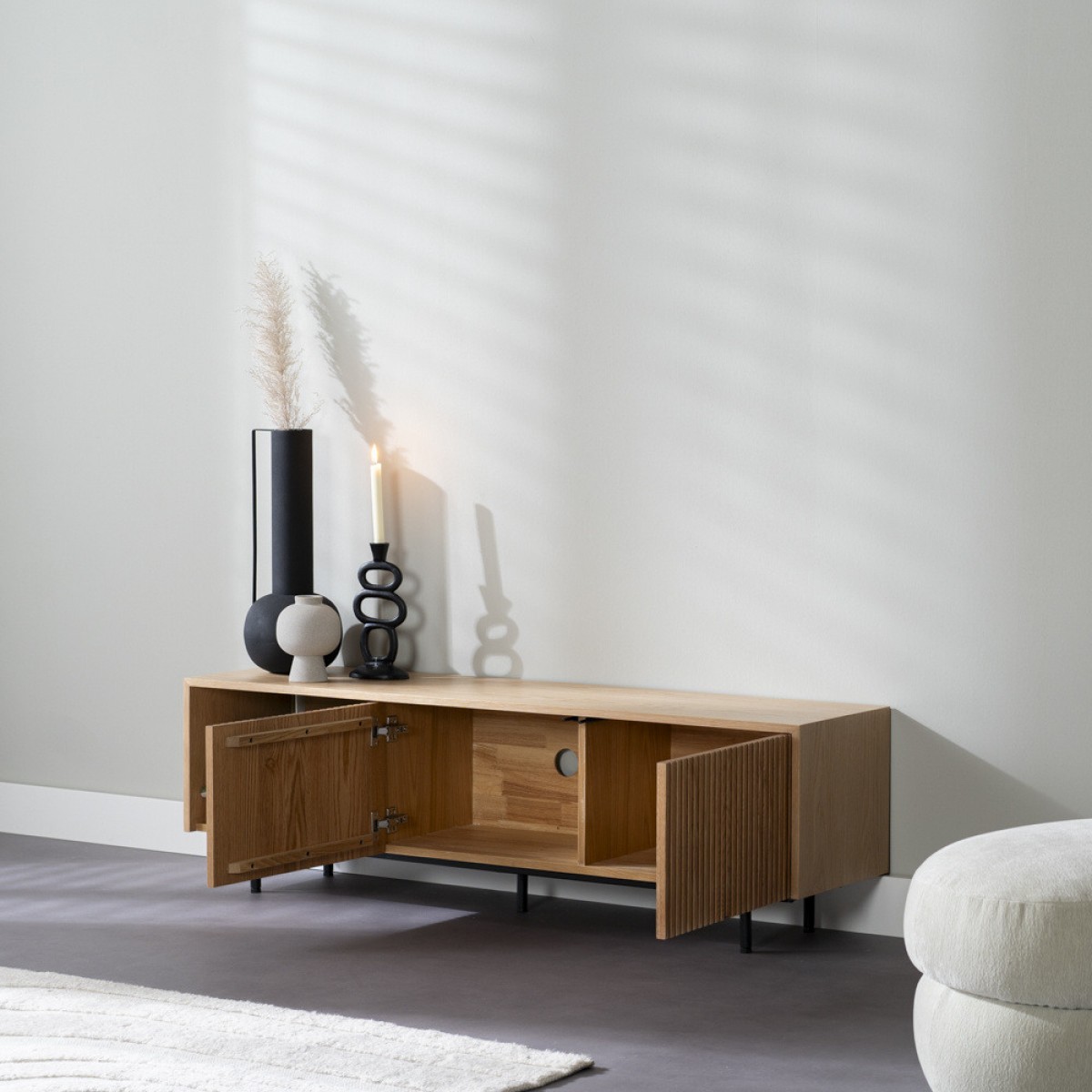 TV-Schrank Linda Eiche Natur 150 cm