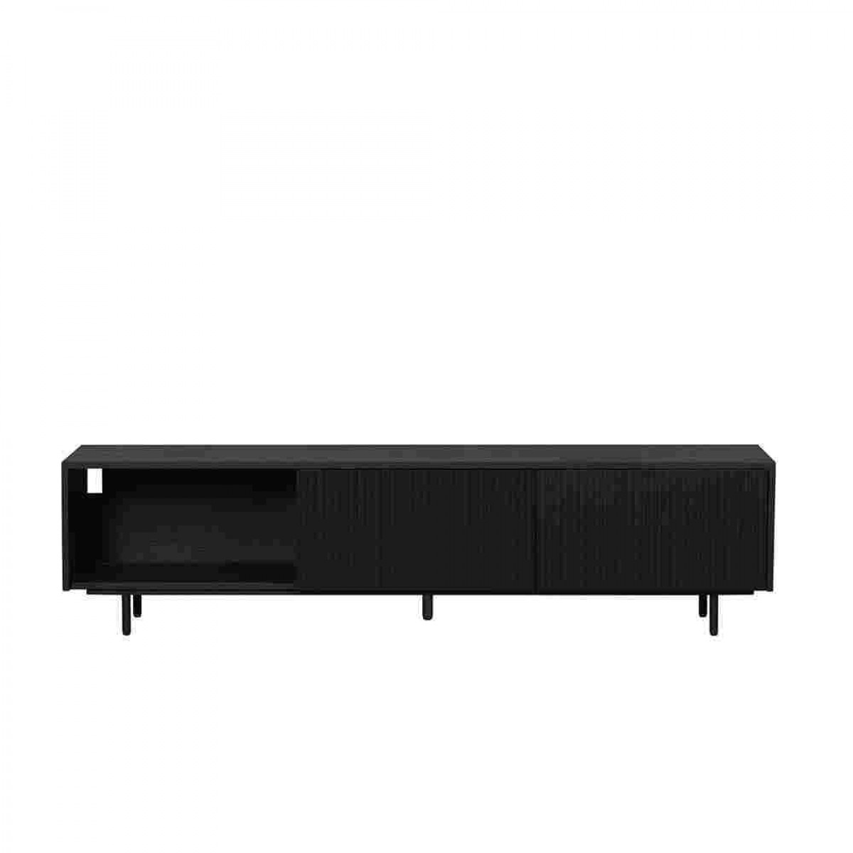 Meuble TV Linda Chêne Noir 180 cm Meuble TV Linda Chêne Noir 180 cm