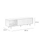 TV-Schrank Linda Eiche schwarz Natur 150 cm TV-Schrank Linda Eiche schwarz Natur 150 cm