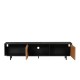 TV-Schrank Linda Eiche schwarz Natur 150 cm TV-Schrank Linda Eiche schwarz Natur 150 cm