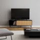 TV-Schrank Linda Eiche schwarz Natur 180 cm TV-Schrank Linda Eiche schwarz Natur 180 cm
