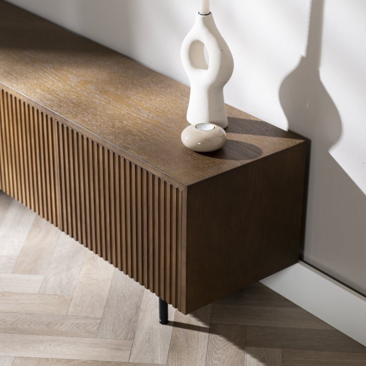 Meuble TV Linda Chêne Rustique 150 cm Meuble TV Linda Chêne Rustique 150 cm