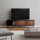 TV-Schrank Linda Schwarz / Rustikale Eiche 180 cm TV-Schrank Linda Schwarz / Rustikale Eiche 180 cm