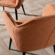 Chair Restaurant Cafe Bar And Horeca - Mira Linen Copper Chair Restaurant Cafe Bar And Horeca - Mira Linen Copper