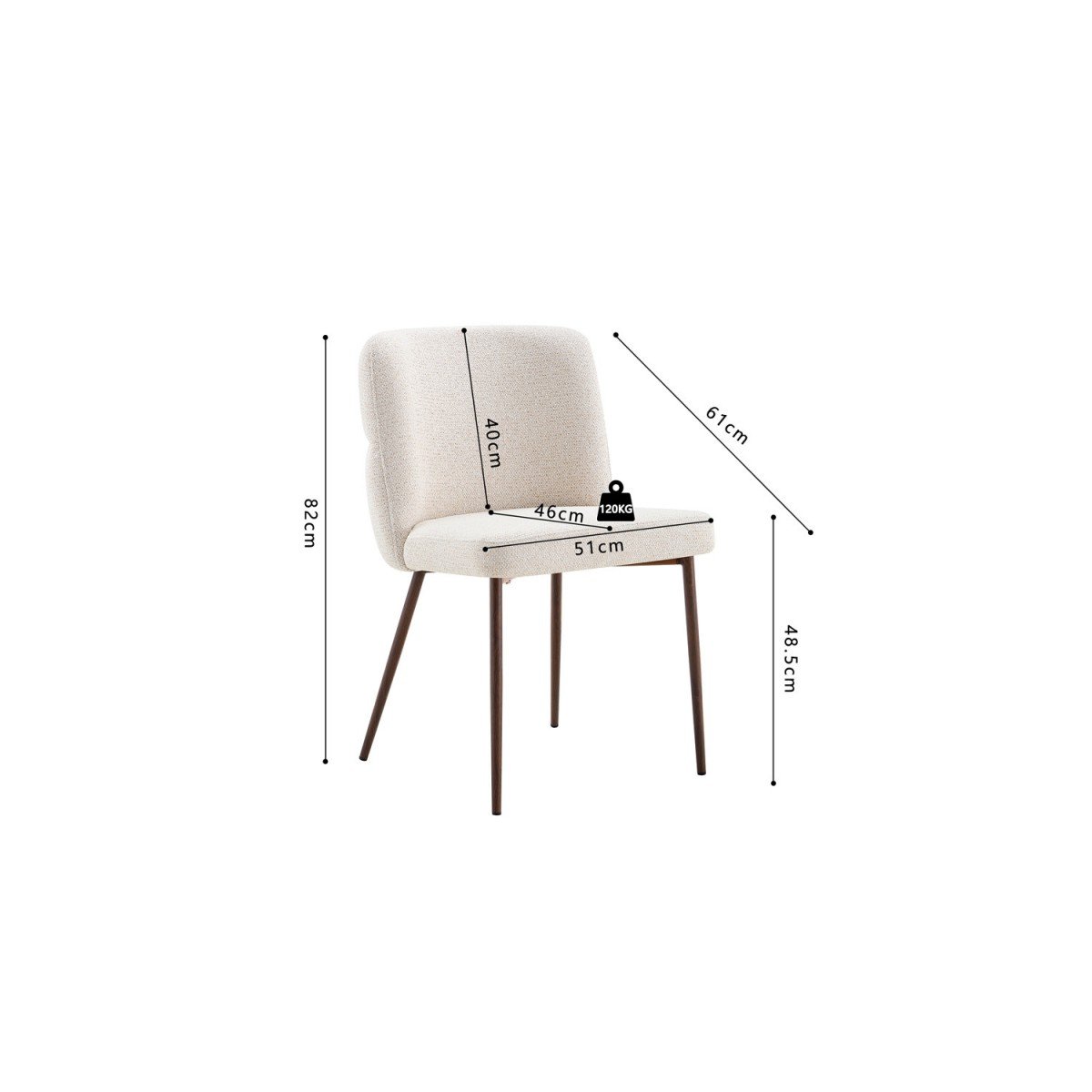 Chaise Restaurant Cafe Bar Et Horeca - CARYA Beige Chaise Restaurant Cafe Bar Et Horeca - CARYA Beige