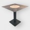Tischrestaurant Cafe Bar und Horeca - RIGA-P800-70x70 + A200 - 12mm