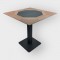 Tafel Restaurant Cafe Bar En Horeca - LYON-P803-70x70 + A200 - 12mm