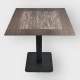 Tafel Restaurant Cafe Bar En Horeca - PORTO-P855-70x120 + A400 - 12mm